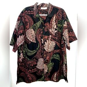 Island Edge Designs Men’s Tagaloa Shirt, Size XXL, Black/multicolored